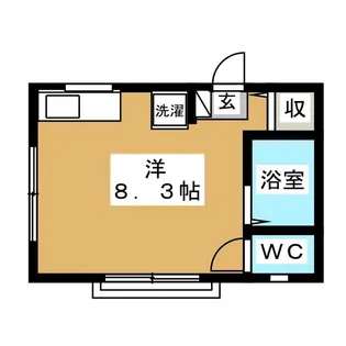 若草荘【2階】の間取り