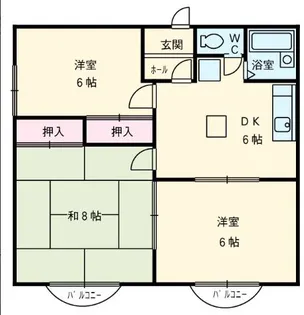 ジョイフル足立【2階】の間取り
