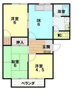 イーストハイツ【2階】の間取り