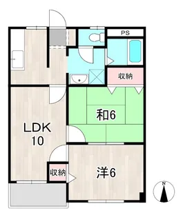 泉原祥栄ハイツC【1階】の間取り