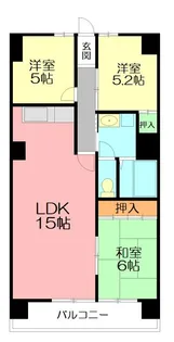 南山ハイム【4階】の間取り