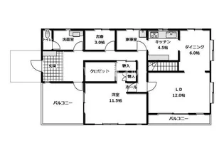 埼玉県川越市大字笠幡【一戸建】の間取り