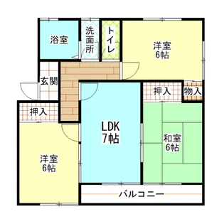エルメゾン桜木A202【2階】の間取り