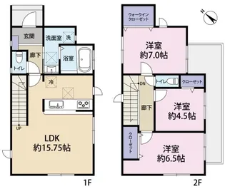 静岡県浜松市中央区瓜内町【一戸建】の間取り