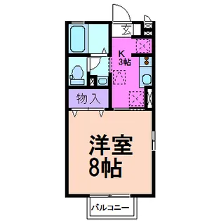 コモンズヴィラ【1階】の間取り