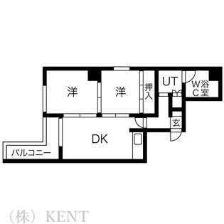 大通24マンション【6階】の間取り