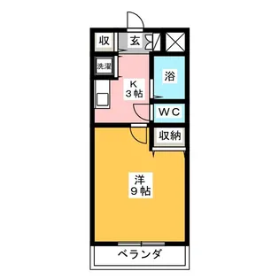 エコーハイツ【2階】の間取り