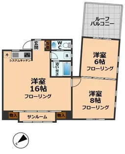 フォレスト松永【3階】の間取り
