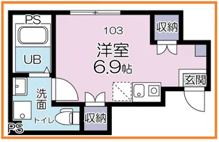 リオグランデ亀戸【1階】の間取り