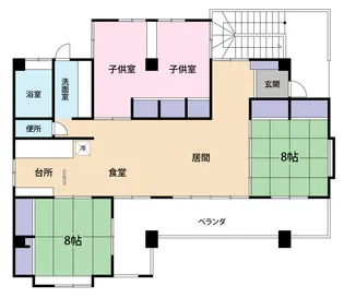 モダンハウス【2階】の間取り