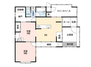 宮城県仙台市宮城野区小鶴1【一戸建】の間取り