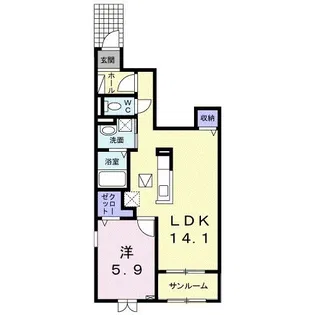 Small ForestII【1階】の間取り