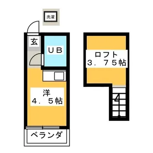 コスモコーポ【1階】の間取り