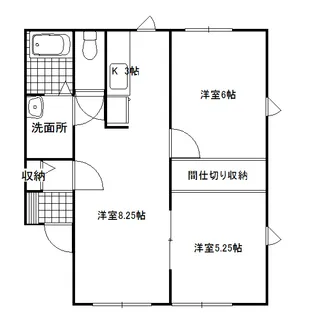 シャトミーF【2階】の間取り
