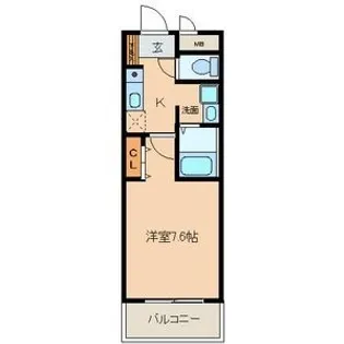 愛知県名古屋市北区辻町6【マンション】の間取り