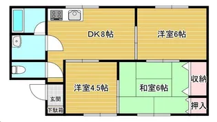 クレストコート【1階】の間取り