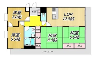 オルティア塚口【2階】の間取り