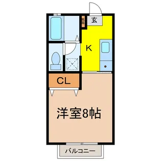 コーポラベンダー【1階】の間取り