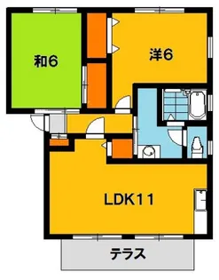 ネオアヴァンセ五代 七番館【1階】の間取り