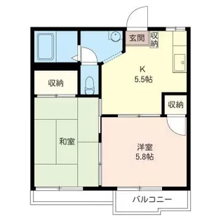 アシェンダハウスB【2階】の間取り