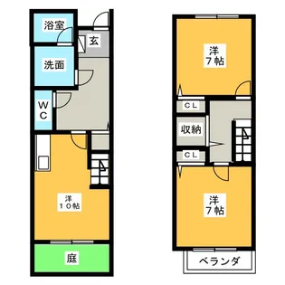グレイス トウフジ滝ノ水B棟の間取り