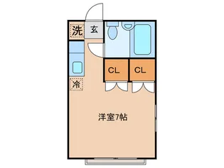 カームハイツ2【1階】の間取り