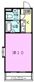 GENTILE IGA UENO【7階】の間取り