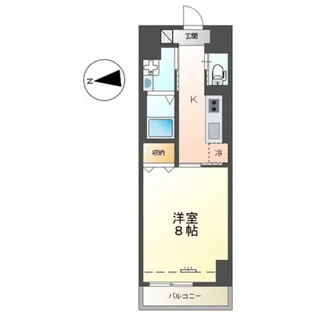 中央地所西条駅前ビル【8階】の間取り