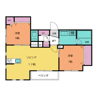 キャリアライズ湘南【2階】の間取り