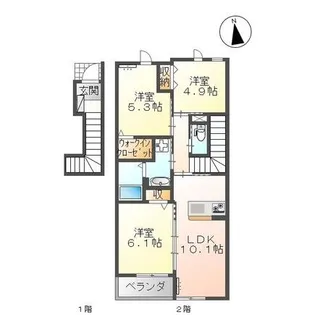 SteinfeldII【2階】の間取り