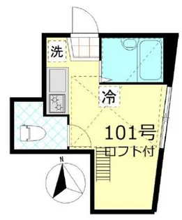 プリームス品川【1階】の間取り