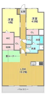 ヴィーブル東若林【3階】の間取り