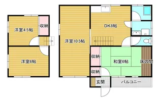 熊本県阿蘇市一の宮町宮地【一戸建】の間取り