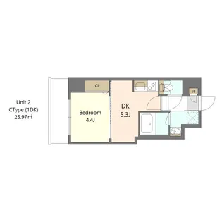 S-RESIDENCE高島平asolea【3階】の間取り