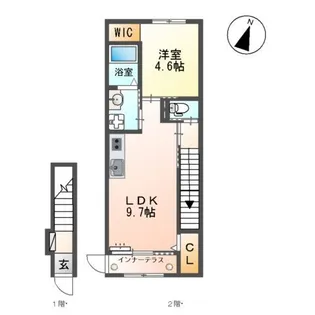 ダイアモンド ムーン【2階】の間取り