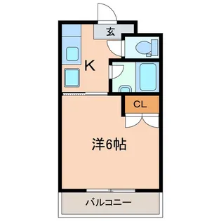ローランハイツ【1階】の間取り