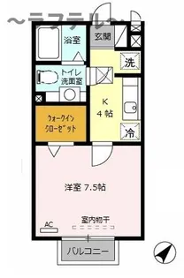 埼玉県入間市大字下藤沢【アパート】の間取り