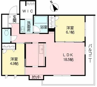 鹿児島県鹿児島市日之出町【マンション】の間取り