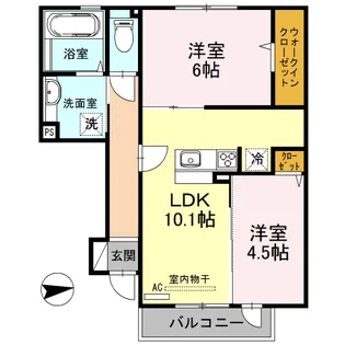 大阪府東大阪市横小路町6【アパート】の間取り