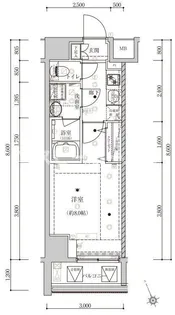 東京都台東区松が谷4【マンション】の間取り
