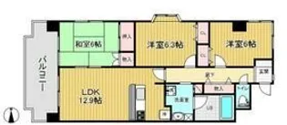 ライフステージ武蔵野【1階】の間取り