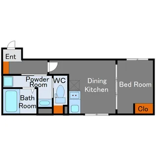 EXAM三軒茶屋IV【1階】の間取り