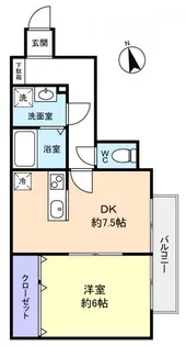 Rive Gauche(リヴゴーシュ)【2階】の間取り