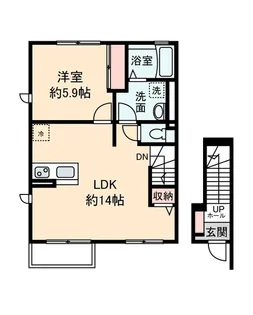 クレール花小金井【2階】の間取り