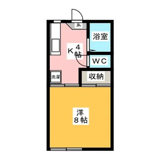 コートビレッジII【1階】の間取り