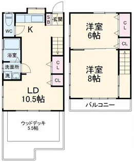 神奈川県横浜市磯子区中原4【一戸建】の間取り