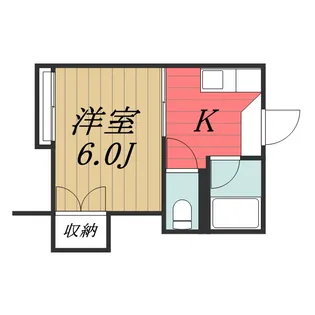 千葉県千葉市稲毛区天台2【アパート】の間取り