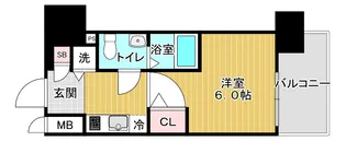 エスリード京橋桜ノ宮公園【11階】の間取り