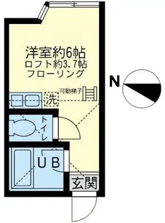 ユナイト浅田アールグレイの杜【1階】の間取り