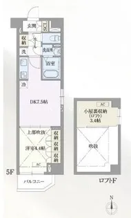 ハビテ外苑【5階】の間取り